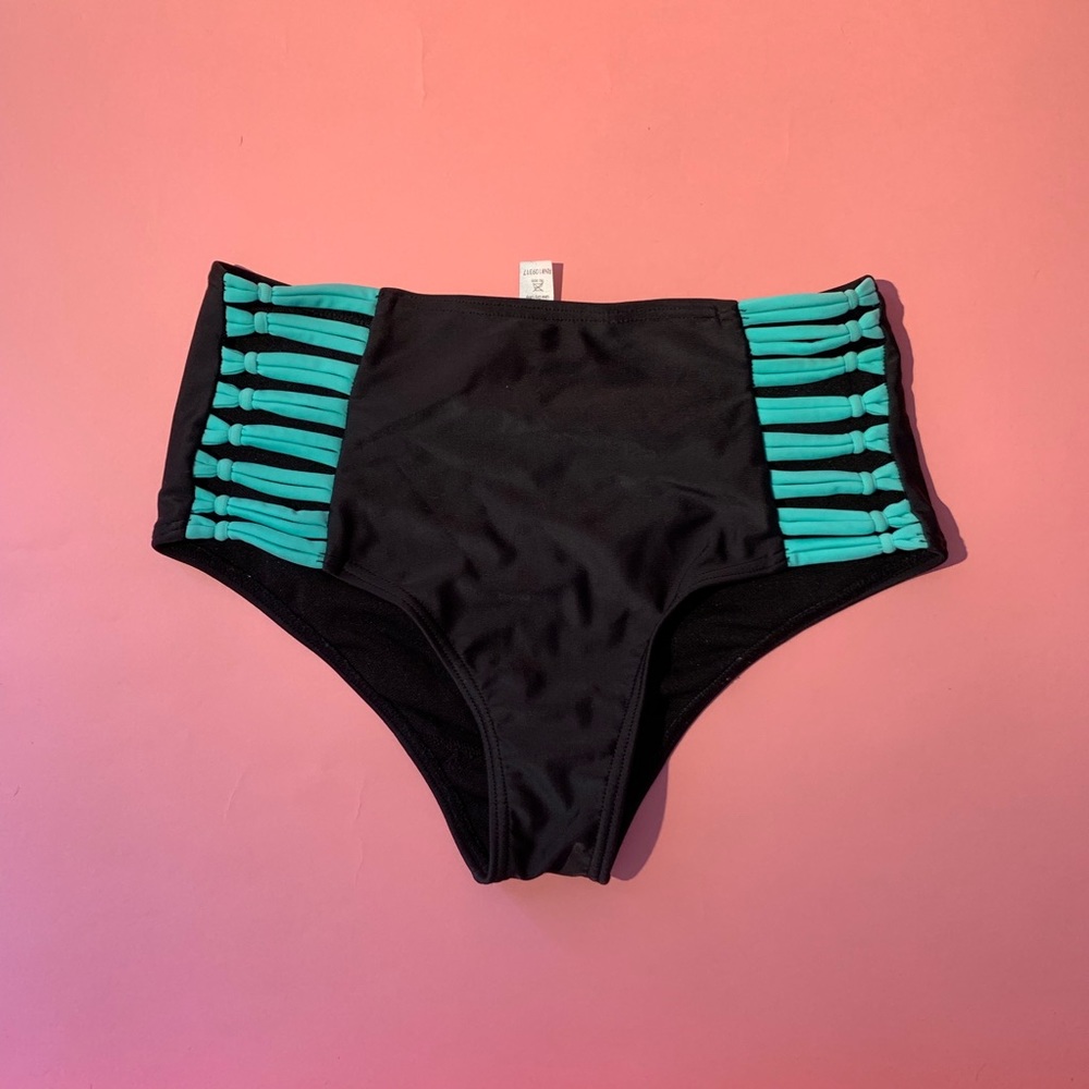 high waisted bikini bottoms